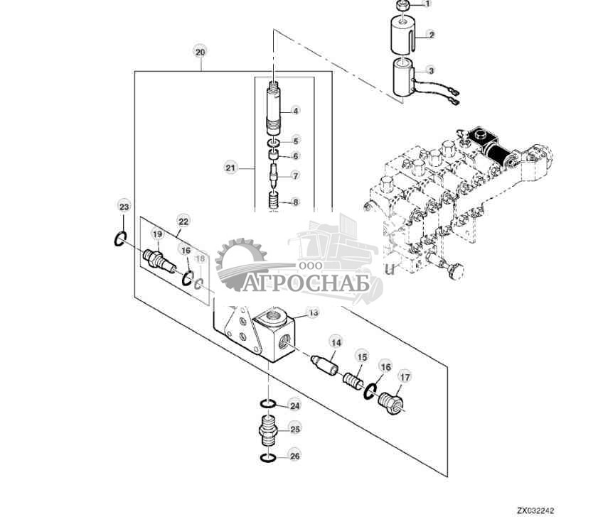 Hydraulic Valve, Reverser Motor 